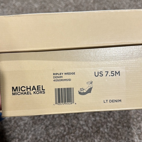 Michael Kors Denim Ripley Wedge - Picture 5 of 5